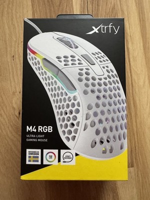 Xtrfy M4 RGB Ultra-Light Wired Gaming Mouse (White)