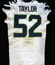 Darrell Taylor GAME WORN 💪09/17/23 PHOTO MATCHED 📸 Seahawks NFL Jersey v Lions