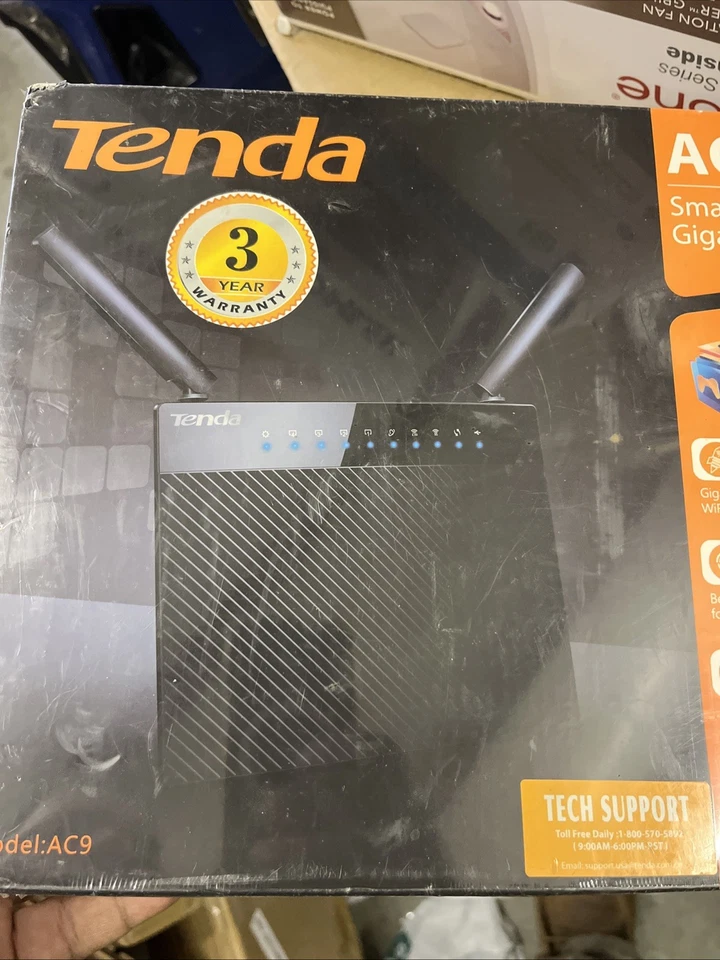Tenda AC1200 Wireless Wi-Fi Gigabit Smart Router (AC9) *Read* - Image 2 of 4
