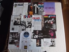 PAUL WELLER - MAGAZINE CUTTINGS COLLECTION - CLIPPINGS, ADVERTS, PHOTOS X33.