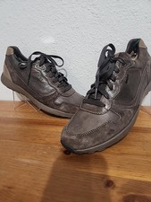Geox Respira Men  s Leather Suede Sneakers Gray Brown US 9 EU 42 Comfort NWOB