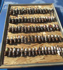 84 Vintage Collectible Spark Plugs Lot