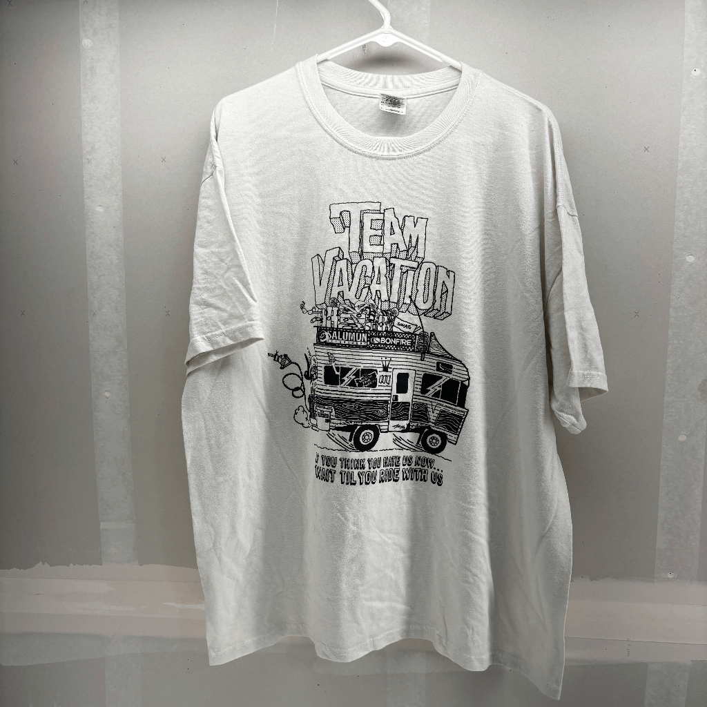 Camicia Vintage Team Vacation Snowboard Tour Uomo XL Salomon Bonfire Swag Invernale