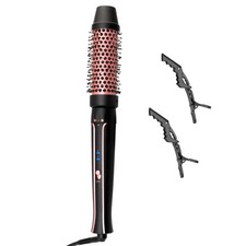 1.5 Inch Detachable Heated Barrel Brush Medium Curls Waves Volume Dual Voltage