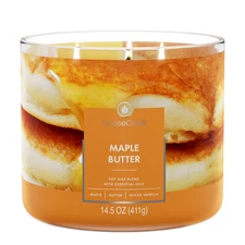 3 Wick Maple Butter Scented Candle Sugar Spiced Vanilla Goose Creek SHIPS FREE