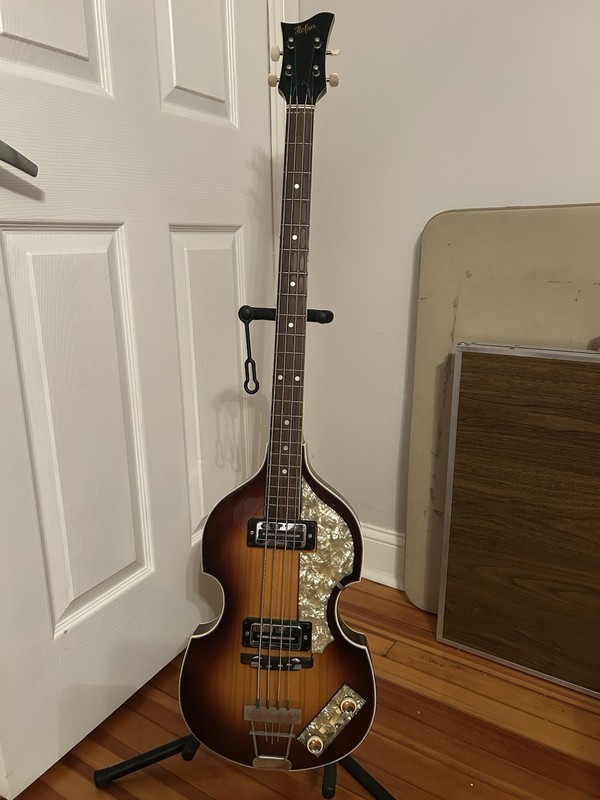 1970 Hofner 500/1 Beatle Electric Bass, All Original, W/Case MAKE OFFER!
