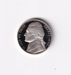 1997 S Proof Jefferson Nickel 5c Coin from Proof Set #563