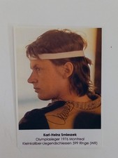 Karl Heinz Smieszek - Olympiasieger Kleinkaliber Liegend - original Autogramm - 