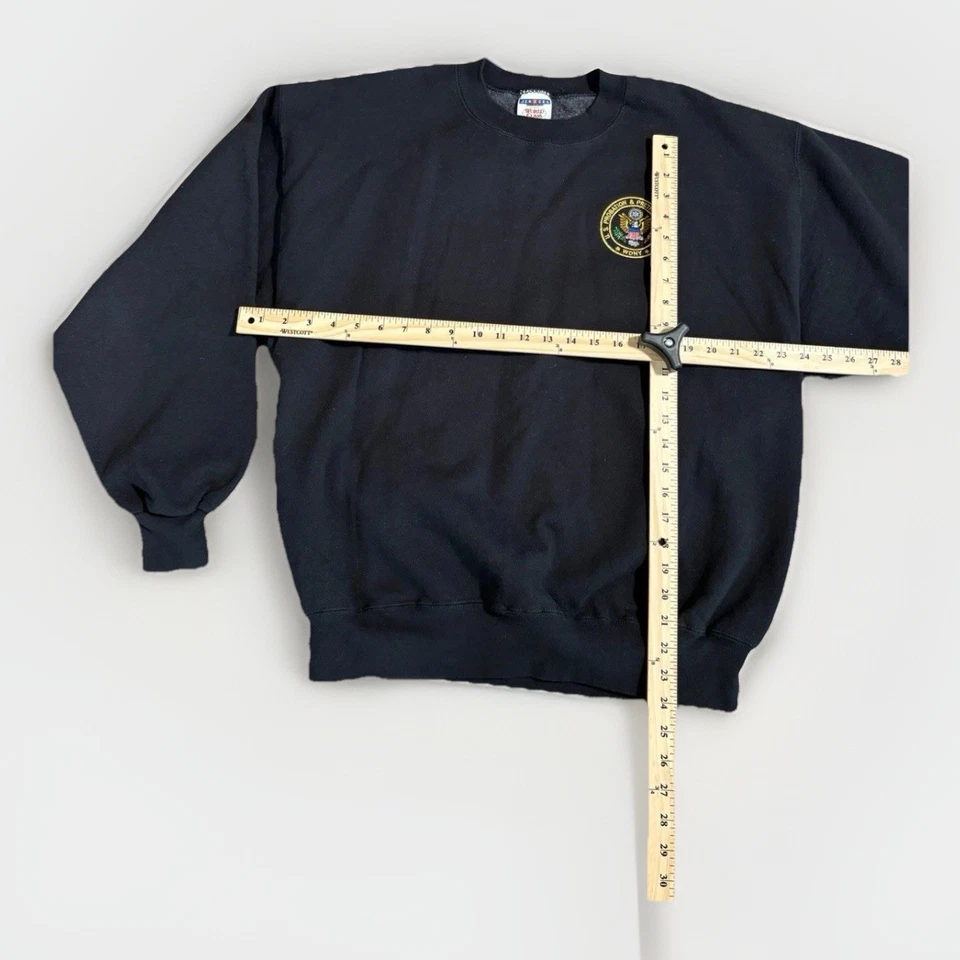 Sudadera retro vintage años 90 EE. UU. de prueba y prejuicio para hombre talla L cuello redondo (A11) Foto 2 de 4