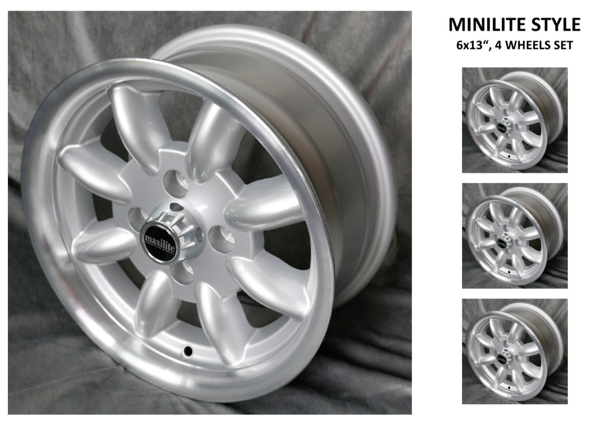 Ford Escort Capri Taunus - Maxilite 4x Wheel Set - Minilite Design