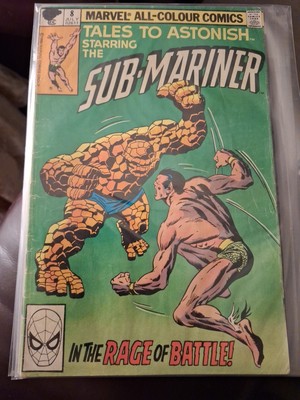 Tales To Astonish Starring The Sub-Mariner #8 Marvel Comics 1980 Gd Thing Battle