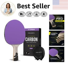 Violet Carbon Table Tennis Paddles - Exceptional Sweet Spot  Vibration Control