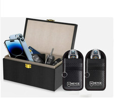 Faraday Box Faraday Pouch 3-Pack SignalSafe Keyless Entry Car Key Safe Protector