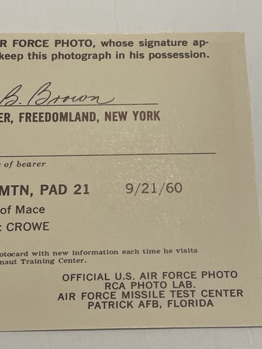 1960 Freedomland New York Astronaut Training Center U.S. Air Force Photo Launch - Bild 7 von 13