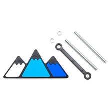Blue Retro 3-color Trail Mountain Shape Grille Badge Emblem For Toyota Truck Suv
