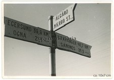 Orig. Foto Wegweiser Egersund Sandnes Stavanger in ALGARD Norwegen 1941