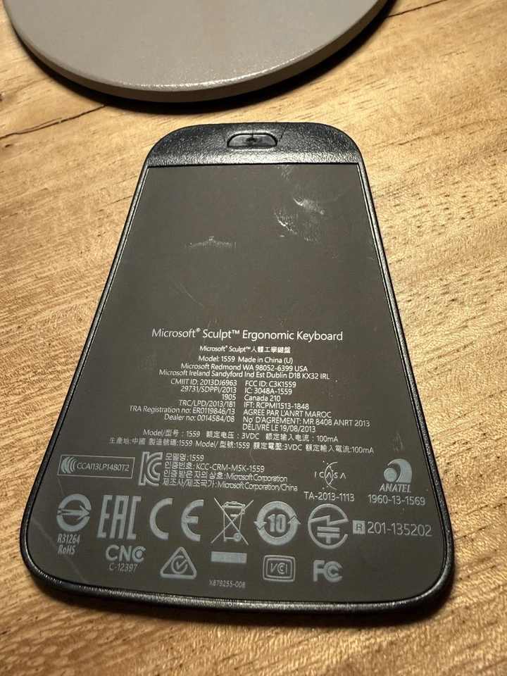 Microsoft Sculpt Wireless Ergonomic Desktop Keyboard 1559 w/ Original Dongle - Image 4 of 4