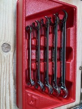 5pc Snap-on Tools Usa Sae Double Flare Nut 6 Point Line Wrench Set Rxfs605b