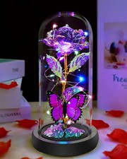 Fvawe Valentines Day Gifts for Her, Rose A-purple, A-purple 