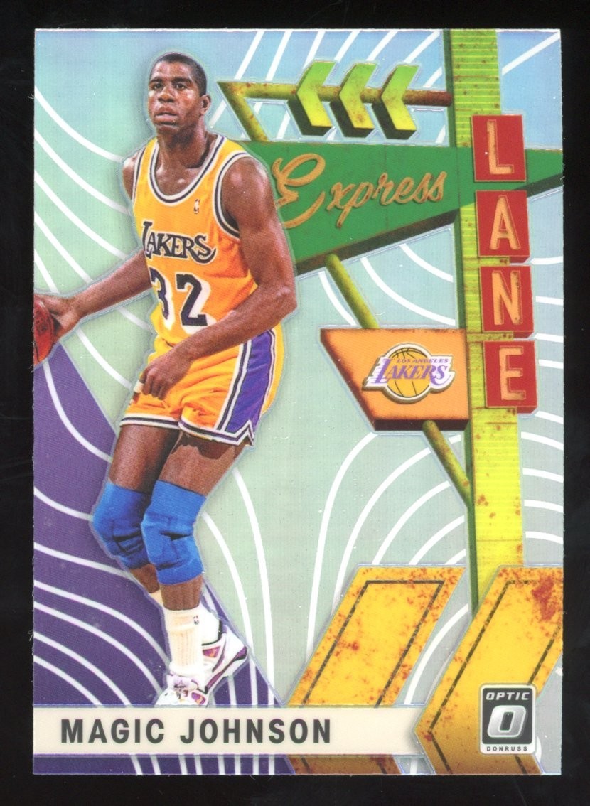 2019-20 Panini Donruss Optic Magic Johnson Express Lane Silver Holo Prizm #20