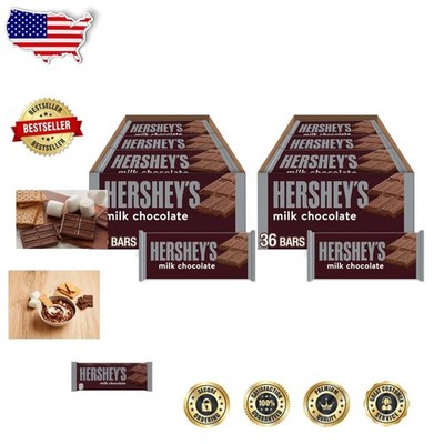 Hershey's Milk Chocolate 72 Full Size Bars Gluten Free Kosher Snack Box