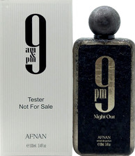 Afnan 9PM Night Out Extrait De Parfum Spray For Men 3.4 Oz / 100 ml Large Size 