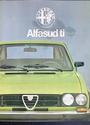 Alfa Romeo Alfasud Ti 1.5 1978-1980 UK Market Foldout Sales Brochure