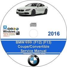 BMW 650i 2016 Coupe , Convertible Factory Workshop Service Repair Manual