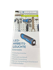 LED-Arbeitsleuchte WORKZONE® Extendable – ausziehbar, Magnetfuß, 2000 mAh Akku