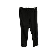 Lafayette 148 New York Irving Pants Virgin Wool Classic Black Dress Pants 12