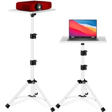 Projector Stand, 22 to 55 Inch Laptop Stand,Projector Tripod with Phone White