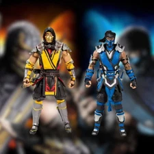 Mortal Kombat - Spawn Sub Zero & Scorpion 7" Articulated Action Figure Toys