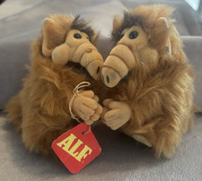 ALF HUGGER CLIP ON Plush Toy 4" Pencil Gripper Set of 2; 1 w/tag Vintage 1987