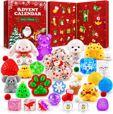 Squishy Advent Calendar 2026, 24-Day Christmas Fidget Toys for Kids