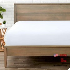Fitted Bottom Sheet Size - Premium 1800 Microfiber - Ultra Queen 01 - White