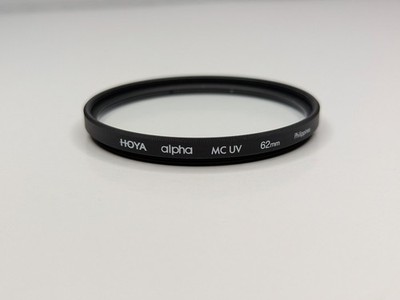 62mm Hoya Alpha MC UV Filter Made in Philippines, Premium Multicoated