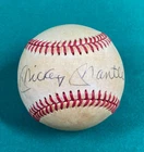 Mickey Mantle Autographed MLB Baseball -Full Letter JSA LOA -NICE BALL SEE DESC!