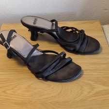 Unlisted Women s Black Strappy Open Toe Kitte...
