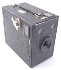 Boxkamera mit Ledergriff Poka Fotografie Vintage Dekoration #6110 G9
