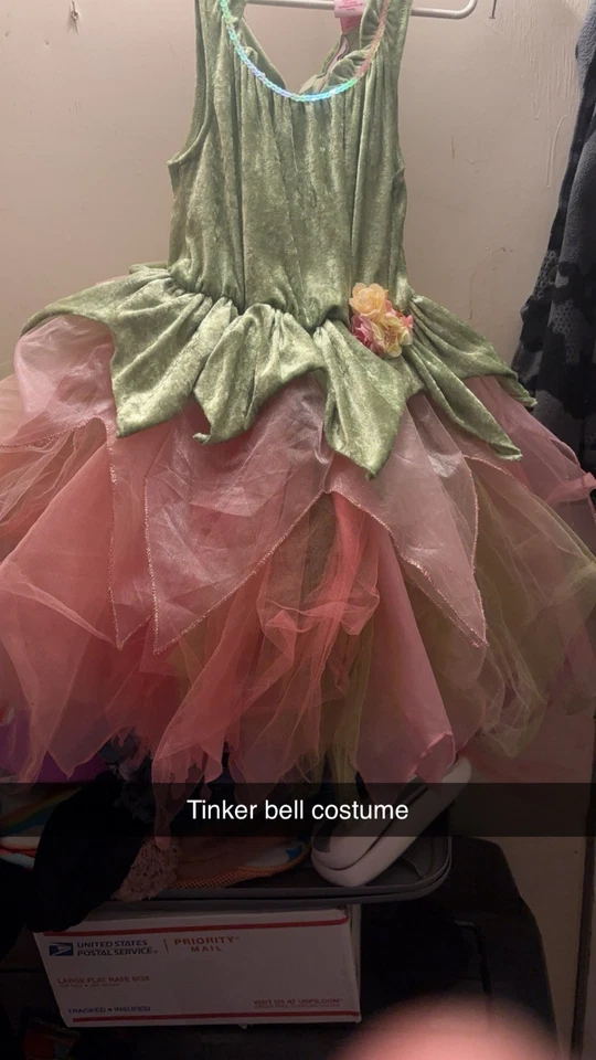 Disfraz Campanilla Disney Store Niño Talla Mediana 7/8 ****VER DESCRIPCIÓN Foto 2 de 2