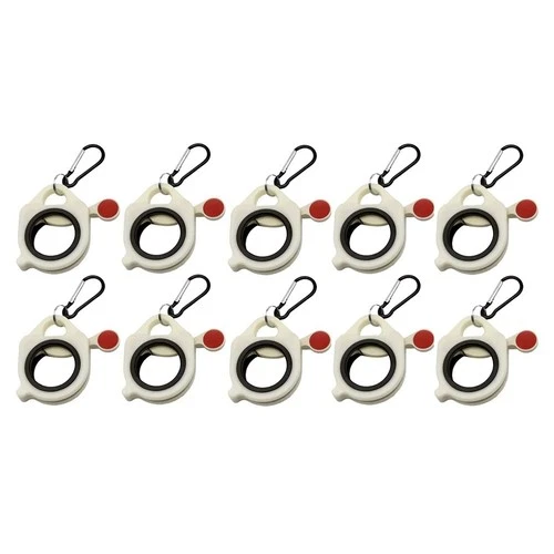 5X(10 Pezzi di Organizer per Fascette per Cavi Fluorescenti, Portafascette 3796