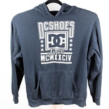 DC Shoes Pullover Hoodie Blue Gray Men's - Size XL