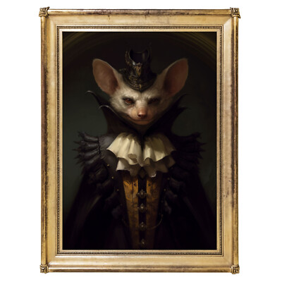 Gothic Fledermaus Kunstdruck, Goth Wanddeko Poster, Vampir Kunst