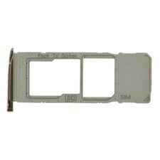 SIM Micro SD Card Tray Single for Motorola Moto G7 G7 Plus Silver Replacement
