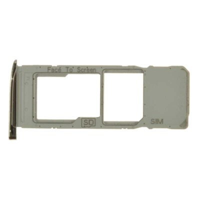 SIM Micro SD Card Tray Single for Motorola Moto G7 G7 Plus Silver Replacement 
