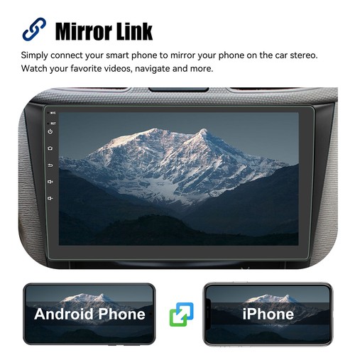 4G+64G 9" Android 13 CarPlay Doble 2 DIN Coche Estéreo GPS Navegación FM con AHD - Imagen 7 de 14