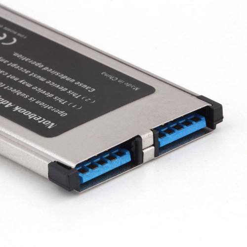 PCI-E PCI Express To 2 Port USB 3.0 34 mm Expresscard Card Converter Adapter oOC - Afbeelding 6 van 15