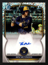 Ben Metzinger 2023 Bowman Chrome 1st Year Speckle Refractor 278/299 Brewers