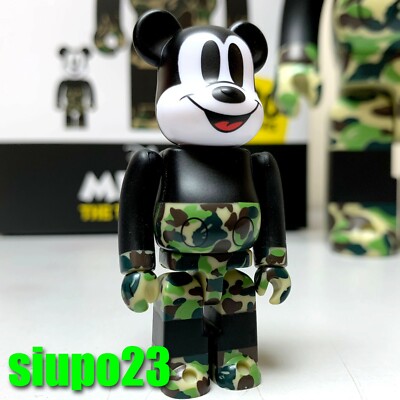 Medicom 400% + 100% Bearbrck ~ A Bathing Ape Bape Mickey Mouse Be