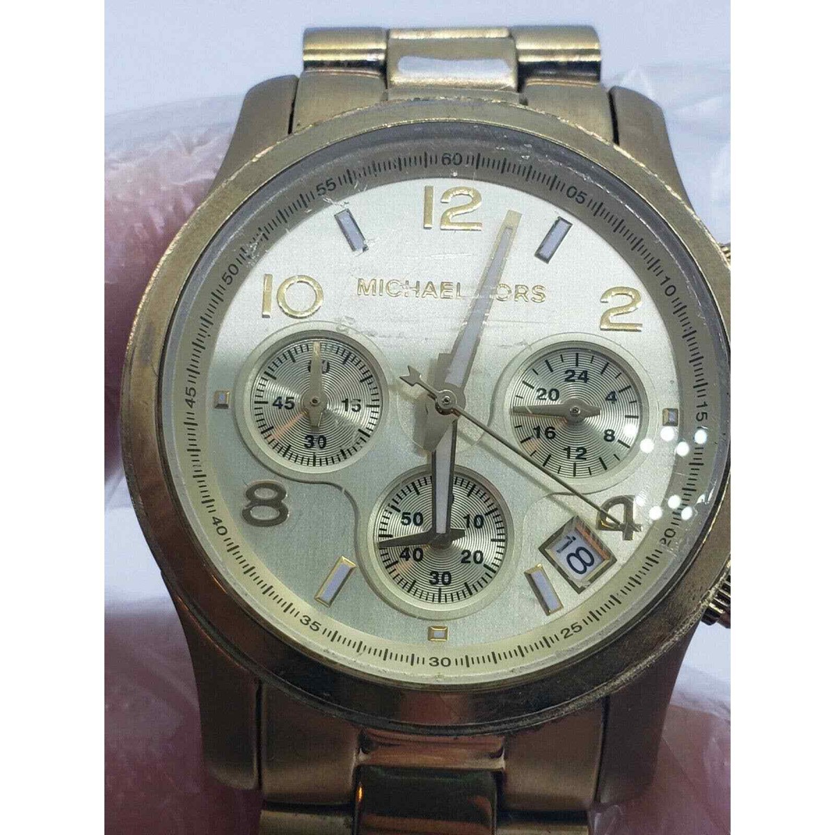 マイケルコースMICHAEL KORS レディース腕時計 MK5055 ゴールド Amazon.co.jp: Michael Kors Midsized Chronograph Gold Tone